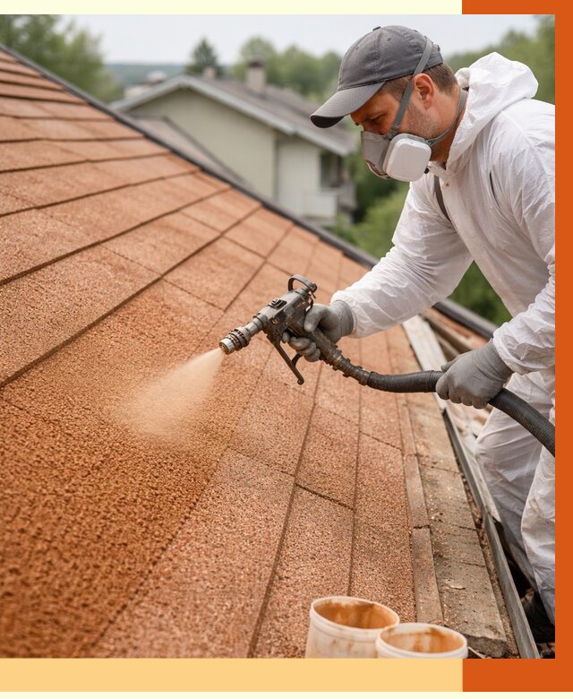 Утепление кровли жидкой пробкой в Шуе от 2776 руб./м² под ключ | ТепломастерШуя