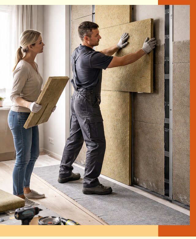 Профессиональная шумоизоляция квартиры в Шуе от 7710 руб. за м2 | ТепломастерШуя