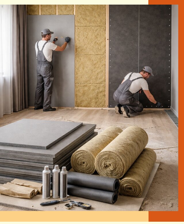 Шумоизоляция дома в Шуе от 4626 руб/м2 — комплексная звукоизоляция под ключ | ТепломастерШуя