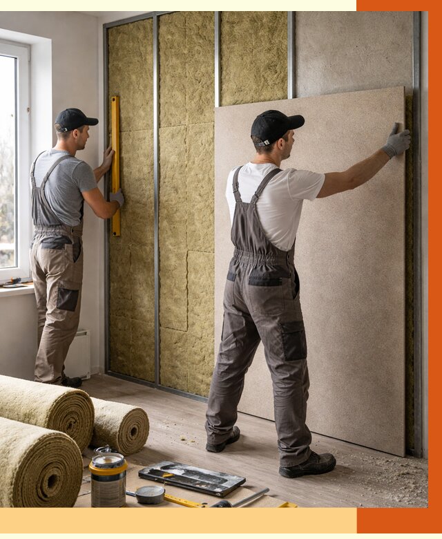 Шумоизоляция стен в Шуе от 4626 руб/м2 — звукоизоляция стен под ключ | ТепломастерШуя