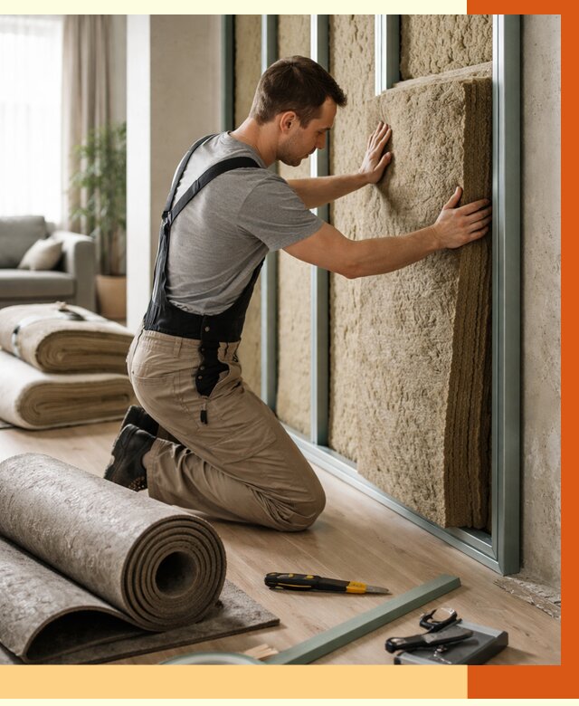 Шумоизоляция перегородок в Шуе от 1696 руб. за м2 — ТепломастерШуя