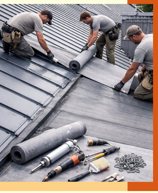 Гидроизоляция металлической кровли полимочевиной в Шуе от 8738 руб. | ТепломастерШуя