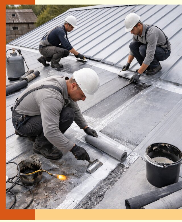 Гидроизоляция металлической кровли с гарантией в Шуе