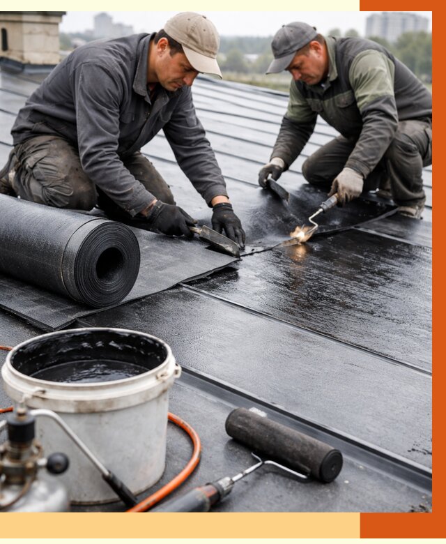 Гидроизоляция фальцевой кровли в Шуе от 7710 руб. под ключ | ТепломастерШуя
