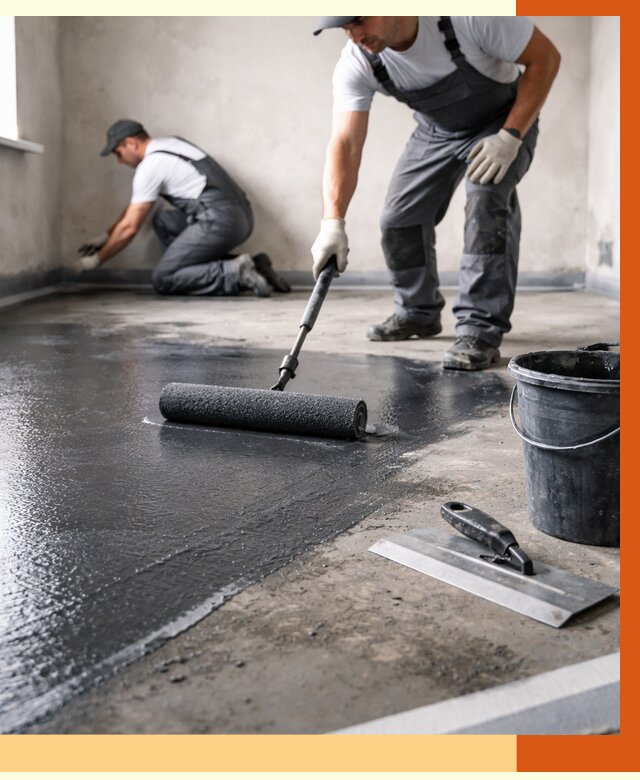 Профессиональная гидроизоляция пола в Шуе от 8738 руб. под ключ | ТепломастерШуя