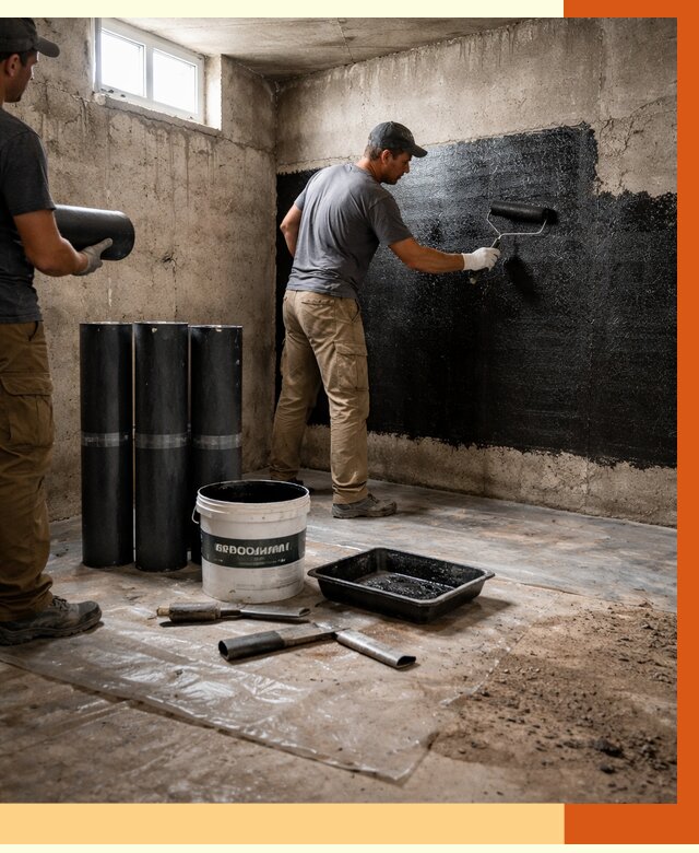 Гидроизоляция подвала в Шуе от 3598 руб. под ключ | Профессионально — ТепломастерШуя