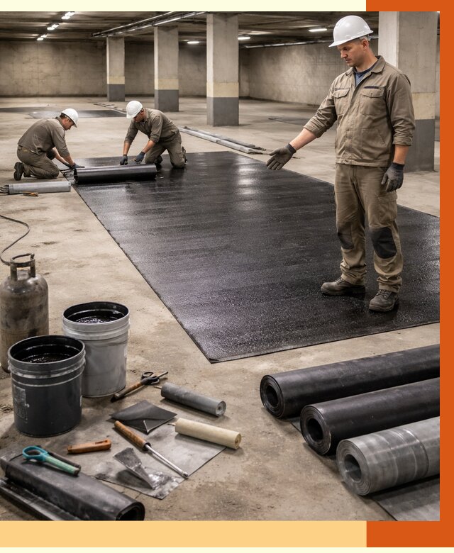 Гидроизоляция паркинга в Шуе от 1234 руб/м² — профессиональная защита | ТепломастерШуя