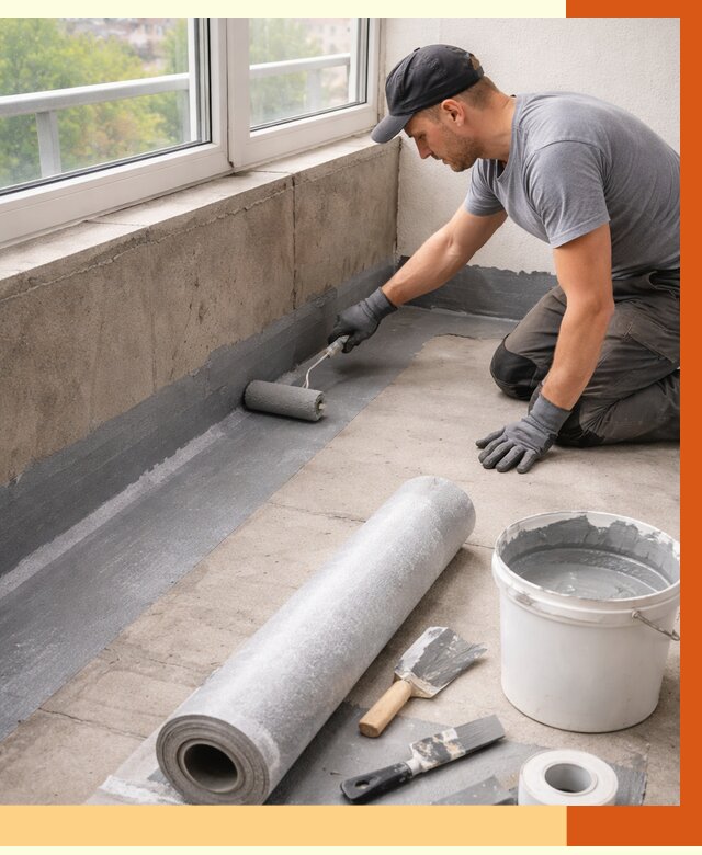 Профессиональная гидроизоляция балкона в Шуе от 4318 руб. | ТепломастерШуя