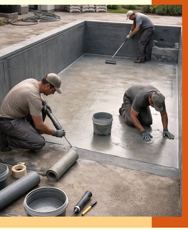 Профессиональная гидроизоляция бассейна в Шуе от 6682 руб. за м2 | ТепломастерШуя