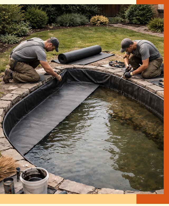 Гидроизоляция пруда в Шуе от 15420 руб. под ключ | ТепломастерШуя профессионально