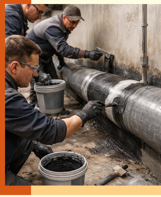 Гидроизоляция труб в Шуе — защита и герметизация коммуникаций