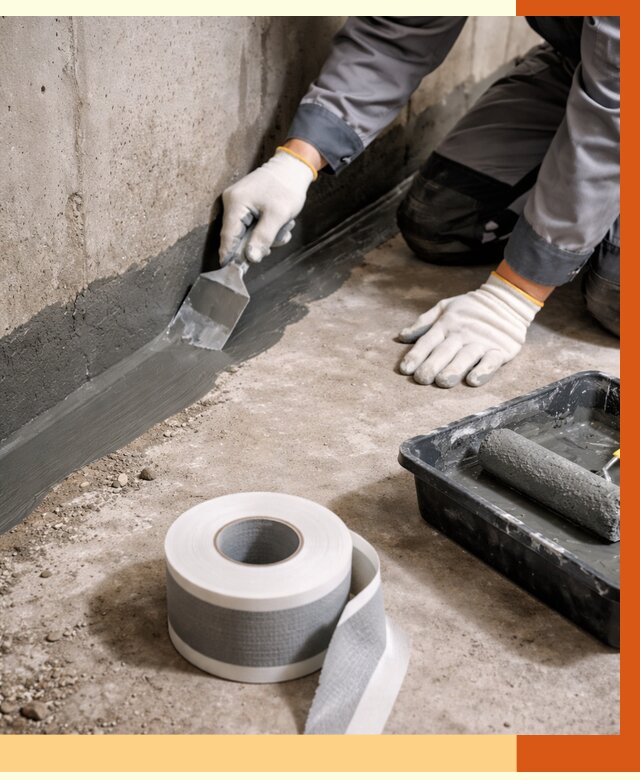 Гидроизоляция швов и герметизация стыков в Шуе от 1285 руб. | ТепломастерШуя