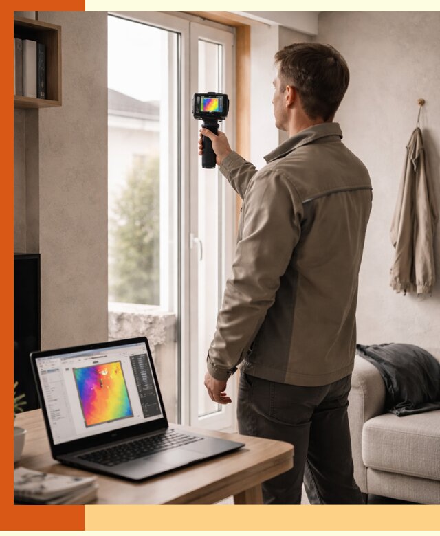 Тепловизионное обследование квартиры в Шуе для поиска утечек тепла