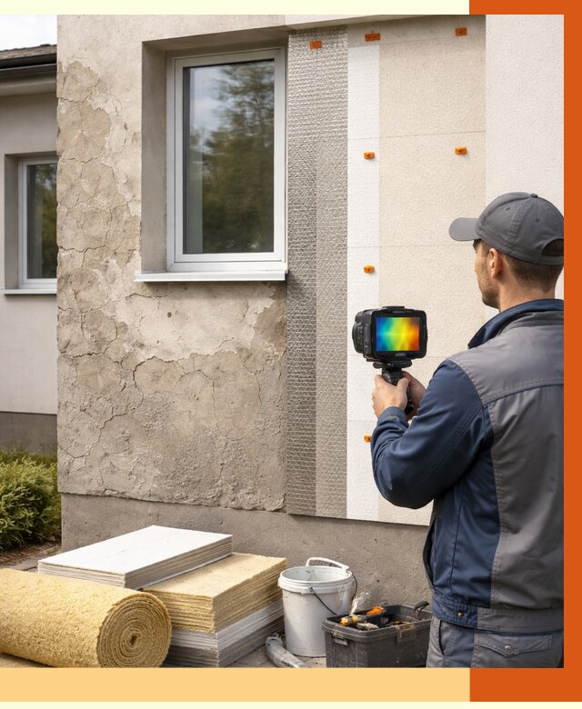 Тепловизионное обследование фасада в Шуе от 4626 руб. под ключ | ТепломастерШуя