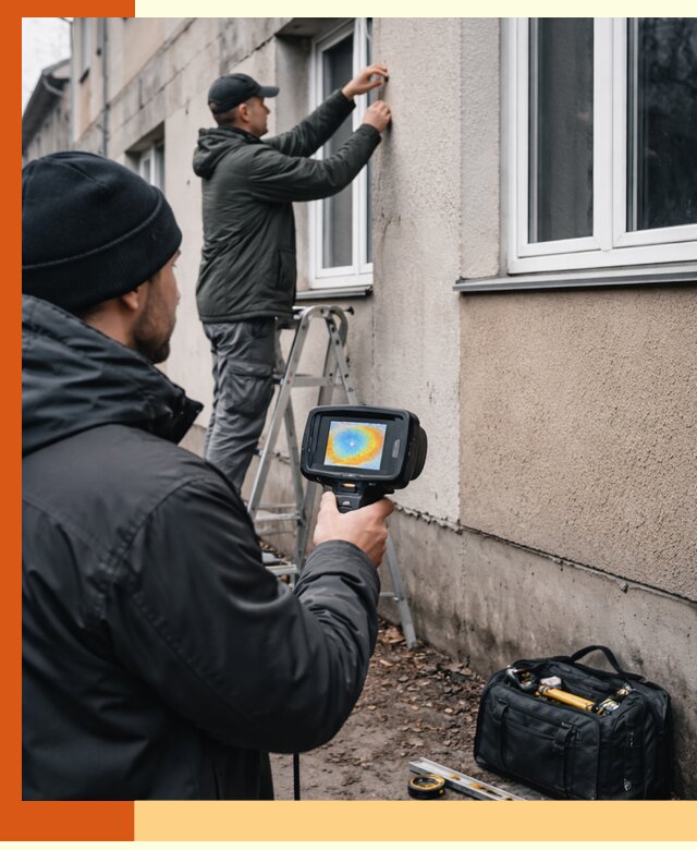Тепловизионное обследование фасада в Шуе для выявления дефектов