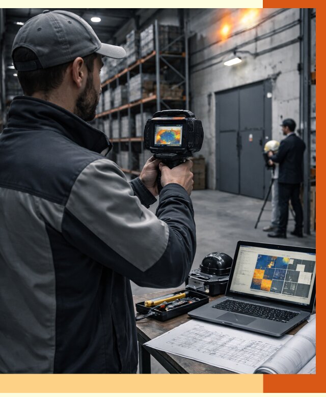 Тепловизионное обследование склада в Шуе от 6682 руб. | ТепломастерШуя