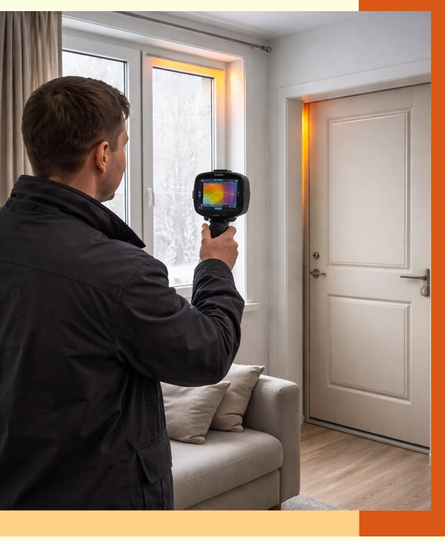 Тепловизионное обследование окон и дверей в Шуе от 4626 руб. | ТепломастерШуя