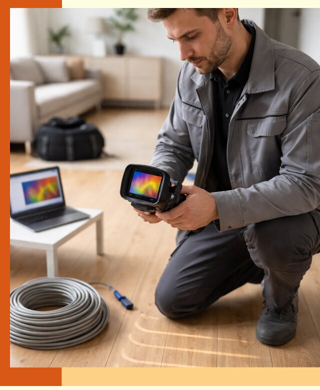 Тепловизионное обследование тёплого пола в Шуе для точной диагностики