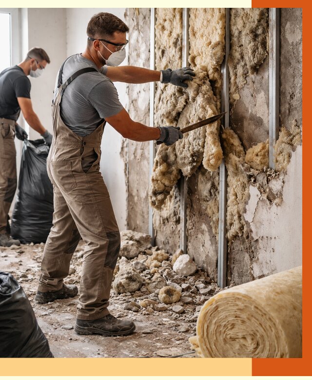 Демонтаж старого утеплителя в Шуе от 3598 руб. — работы под ключ | ТепломастерШуя