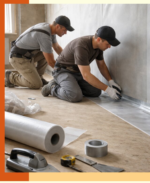 Монтаж пароизоляции для дома и помещений в Шуе