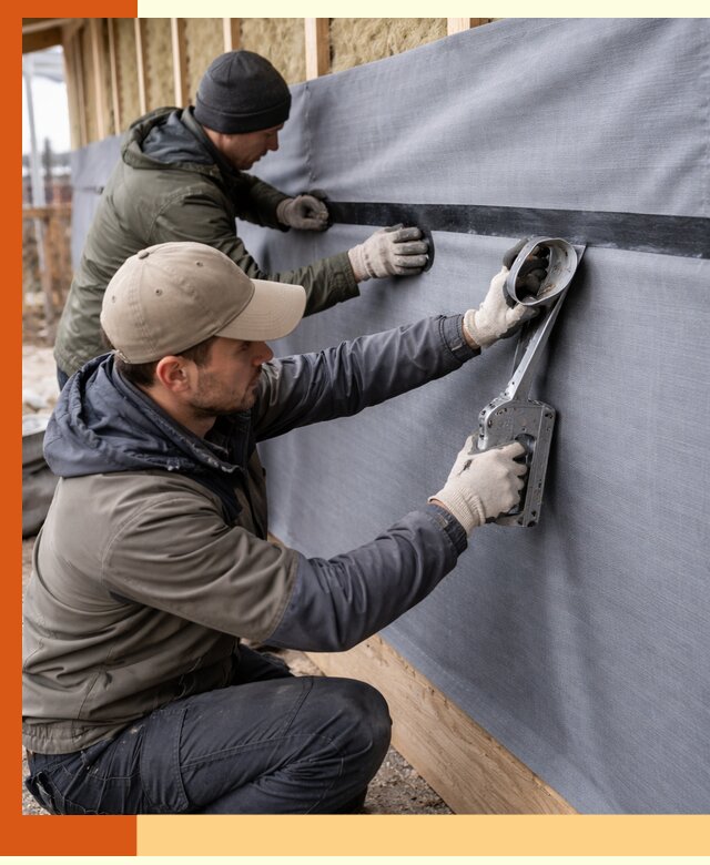 Монтаж ветроизоляции зданий и конструкций в Шуе