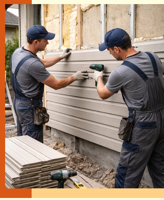 Монтаж сайдинга после утепления в Шуе качественно и надежно